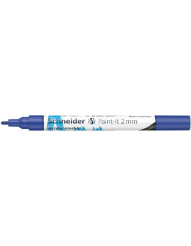 SD-PMK017/ALBASTRU-10,Marker cu vopsea acrilica Paint-It 310 2 mm Schneider ALBASTRU - Set 10