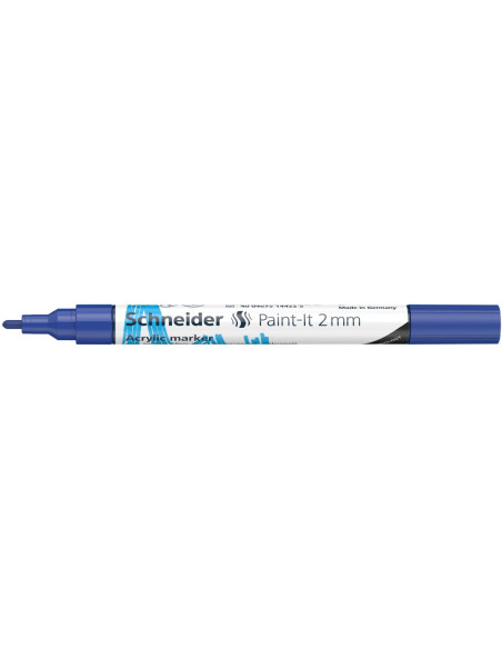 SD-PMK017/ALBASTRU-10,Marker cu vopsea acrilica Paint-It 310 2 mm Schneider ALBASTRU - Set 10