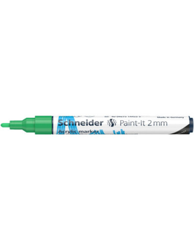 SD-PMK017/VERDE-10,Marker cu vopsea acrilica Paint-It 310 2 mm Schneider VERDE - Set 10