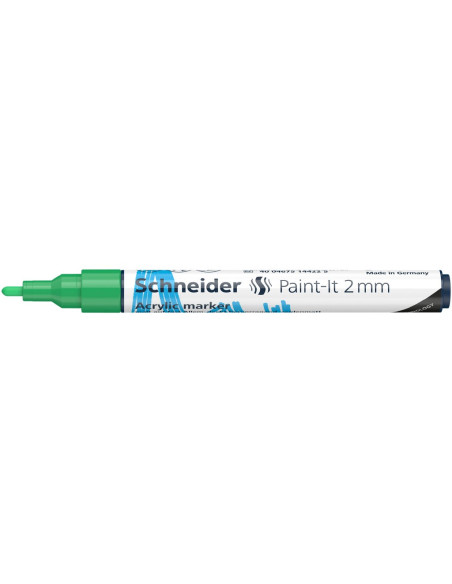 SD-PMK017/VERDE-10,Marker cu vopsea acrilica Paint-It 310 2 mm Schneider VERDE - Set 10