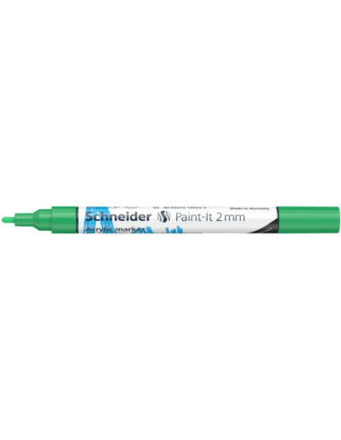 SD-PMK017/VERDE-10,Marker cu vopsea acrilica Paint-It 310 2 mm Schneider VERDE - Set 10