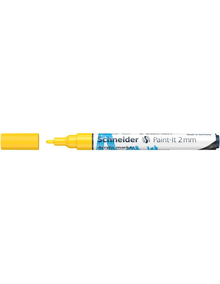 SD-PMK017/GALBEN-5,Marker cu vopsea acrilica Paint-It 310 2 mm Schneider GALBEN - Set 5