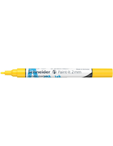 SD-PMK017/GALBEN-5,Marker cu vopsea acrilica Paint-It 310 2 mm Schneider GALBEN - Set 5