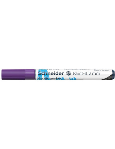 SD-PMK017/MOV-10,Marker cu vopsea acrilica Paint-It 310 2 mm Schneider MOV - Set 10
