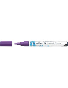 SD-PMK017/MOV-10,Marker cu vopsea acrilica Paint-It 310 2 mm Schneider MOV - Set 10 2