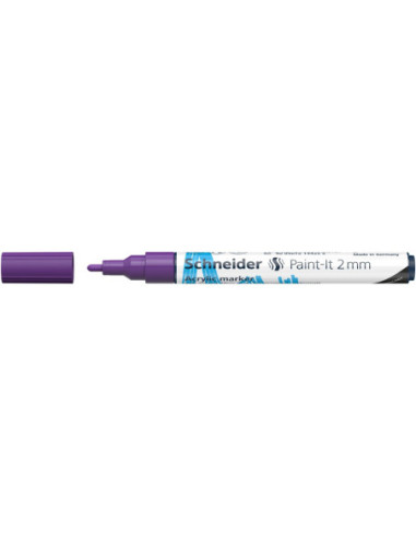 SD-PMK017/MOV-10,Marker cu vopsea acrilica Paint-It 310 2 mm Schneider MOV - Set 10
