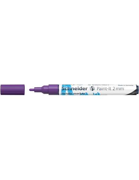 SD-PMK017/MOV-10,Marker cu vopsea acrilica Paint-It 310 2 mm Schneider MOV - Set 10