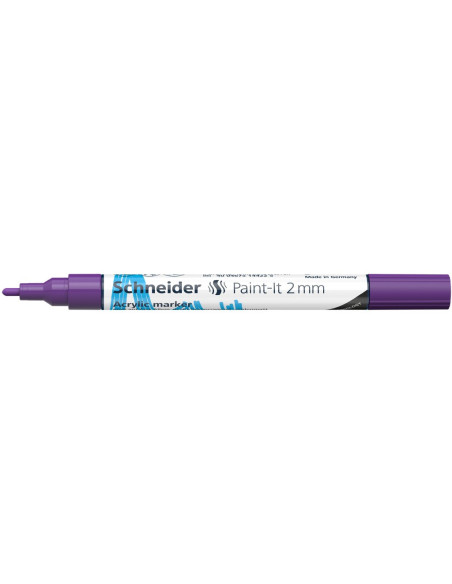 SD-PMK017/MOV-10,Marker cu vopsea acrilica Paint-It 310 2 mm Schneider MOV - Set 10
