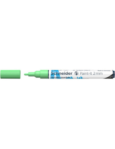 SD-PMK017/VERNIL-10,Marker cu vopsea acrilica Paint-It 310 2 mm Schneider VERNIL - Set 10