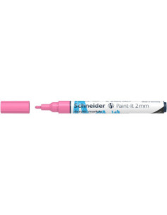 SD-PMK017/ROZPAL-10,Marker cu vopsea acrilica Paint-It 310 2 mm Schneider ROZPAL - Set 10 2