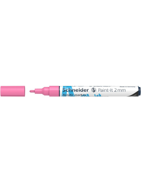 SD-PMK017/ROZPAL-10,Marker cu vopsea acrilica Paint-It 310 2 mm Schneider ROZPAL - Set 10
