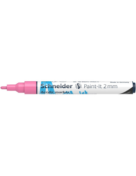 SD-PMK017/ROZPAL-10,Marker cu vopsea acrilica Paint-It 310 2 mm Schneider ROZPAL - Set 10