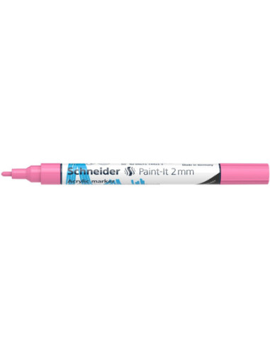 SD-PMK017/ROZPAL-10,Marker cu vopsea acrilica Paint-It 310 2 mm Schneider ROZPAL - Set 10