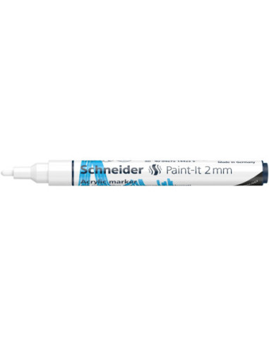 SD-PMK017/ALB-10,Marker cu vopsea acrilica Paint-It 310 2 mm Schneider ALB - Set 10