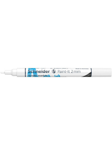 SD-PMK017/ALB-10,Marker cu vopsea acrilica Paint-It 310 2 mm Schneider ALB - Set 10