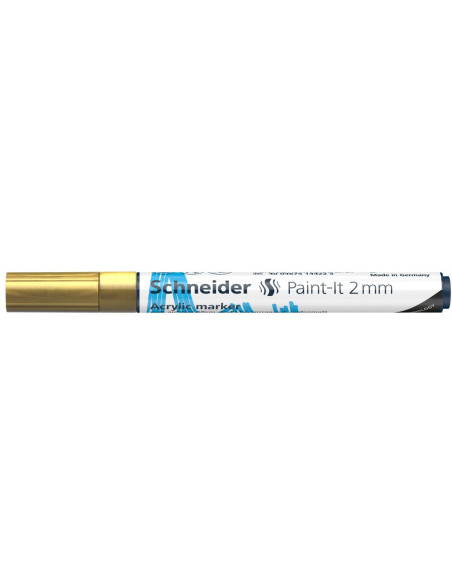SD-PMK017/AURIU-10,Marker cu vopsea acrilica Paint-It 310 2 mm Schneider AURIU - Set 10