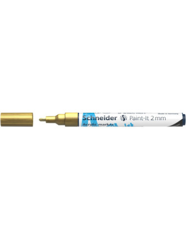 SD-PMK017/AURIU-10,Marker cu vopsea acrilica Paint-It 310 2 mm Schneider AURIU - Set 10