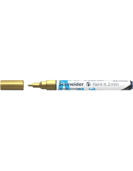 SD-PMK017/AURIU-10,Marker cu vopsea acrilica Paint-It 310 2 mm Schneider AURIU - Set 10