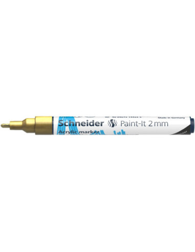 SD-PMK017/AURIU-10,Marker cu vopsea acrilica Paint-It 310 2 mm Schneider AURIU - Set 10