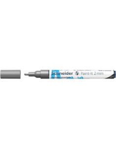 SD-PMK017/ARGINTIU-10,Marker cu vopsea acrilica Paint-It 310 2 mm Schneider ARGINTIU - Set 10 2