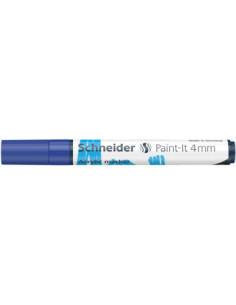 SD-PMK018/ALBASTRU-5,Marker cu vopsea acrilica Paint-It 320 4 mm Schneider ALBASTRU - Set 5