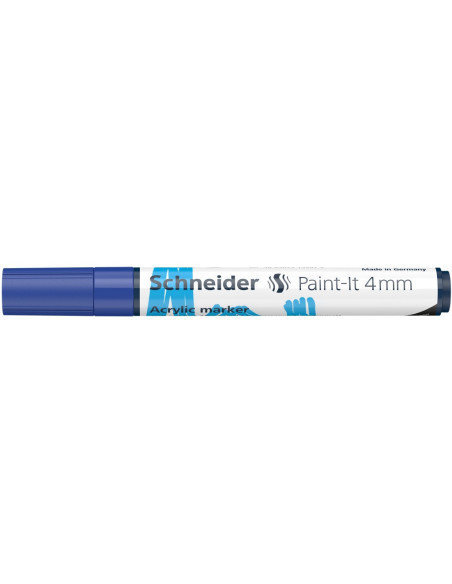 SD-PMK018/ALBASTRU-5,Marker cu vopsea acrilica Paint-It 320 4 mm Schneider ALBASTRU - Set 5