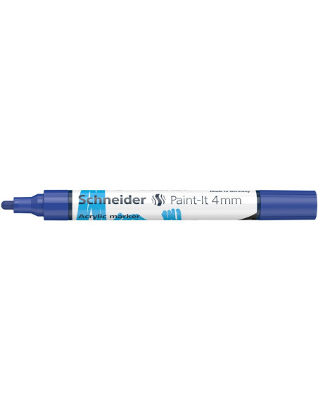 SD-PMK018/ALBASTRU-5,Marker cu vopsea acrilica Paint-It 320 4 mm Schneider ALBASTRU - Set 5