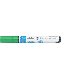 SD-PMK018/VERDE-5,Marker cu vopsea acrilica Paint-It 320 4 mm Schneider VERDE - Set 5