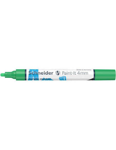 SD-PMK018/VERDE-5,Marker cu vopsea acrilica Paint-It 320 4 mm Schneider VERDE - Set 5