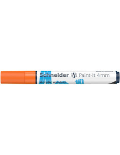 SD-PMK018/PORTOCALIU-5,Marker cu vopsea acrilica Paint-It 320 4 mm Schneider PORTOCALIU - Set 5