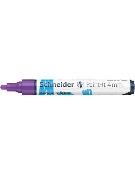 SD-PMK018/MOV-5,Marker cu vopsea acrilica Paint-It 320 4 mm Schneider MOV - Set 5