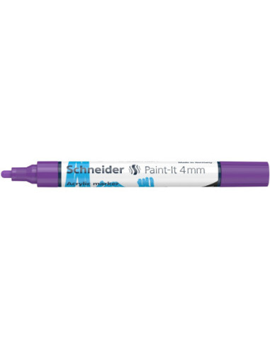 SD-PMK018/MOV-5,Marker cu vopsea acrilica Paint-It 320 4 mm Schneider MOV - Set 5