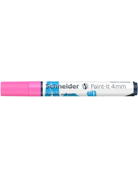 SD-PMK018/ROZ-5,Marker cu vopsea acrilica Paint-It 320 4 mm Schneider ROZ - Set 5