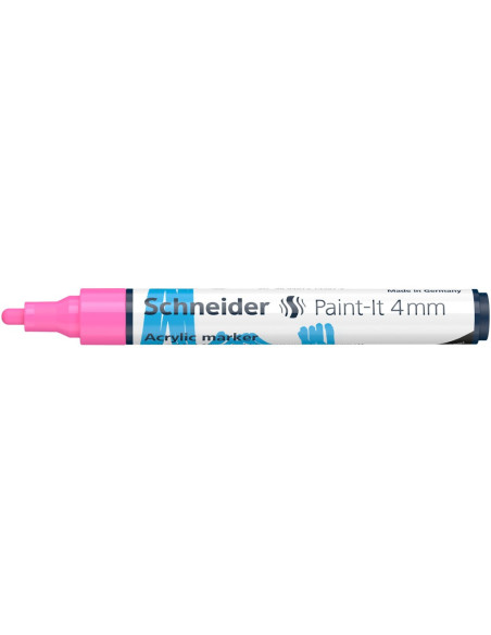 SD-PMK018/ROZ-5,Marker cu vopsea acrilica Paint-It 320 4 mm Schneider ROZ - Set 5