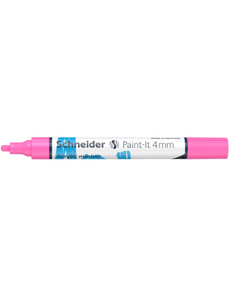 SD-PMK018/ROZ-5,Marker cu vopsea acrilica Paint-It 320 4 mm Schneider ROZ - Set 5