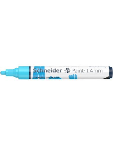 SD-PMK018/BLEU-5,Marker cu vopsea acrilica Paint-It 320 4 mm Schneider BLEU - Set 5