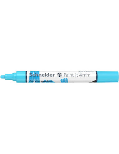 SD-PMK018/BLEU-5,Marker cu vopsea acrilica Paint-It 320 4 mm Schneider BLEU - Set 5