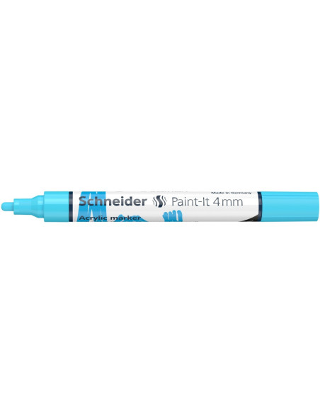 SD-PMK018/BLEU-5,Marker cu vopsea acrilica Paint-It 320 4 mm Schneider BLEU - Set 5