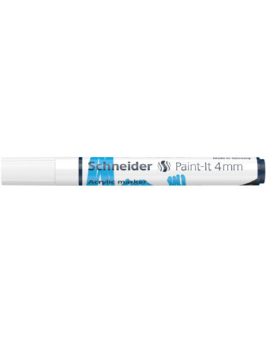 SD-PMK018/ALB-5,Marker cu vopsea acrilica Paint-It 320 4 mm Schneider ALB - Set 5