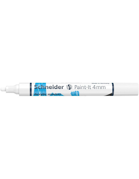 SD-PMK018/ALB-5,Marker cu vopsea acrilica Paint-It 320 4 mm Schneider ALB - Set 5