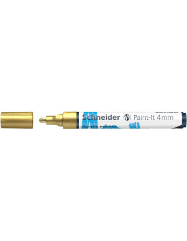 SD-PMK018/AURIU-5,Marker cu vopsea acrilica Paint-It 320 4 mm Schneider AURIU - Set 5