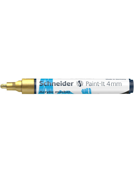 SD-PMK018/AURIU-5,Marker cu vopsea acrilica Paint-It 320 4 mm Schneider AURIU - Set 5