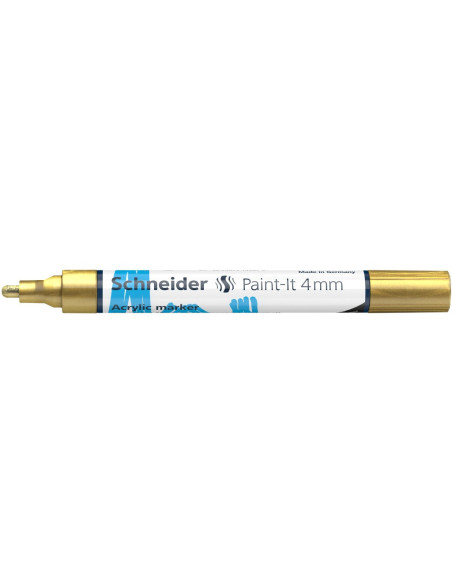 SD-PMK018/AURIU-5,Marker cu vopsea acrilica Paint-It 320 4 mm Schneider AURIU - Set 5