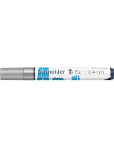 SD-PMK018/ARGINTIU-5,Marker cu vopsea acrilica Paint-It 320 4 mm Schneider ARGINTIU - Set 5