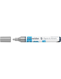 SD-PMK018/ARGINTIU-5,Marker cu vopsea acrilica Paint-It 320 4 mm Schneider ARGINTIU - Set 5 2