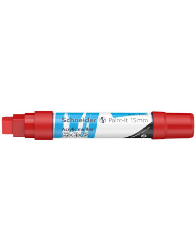 SD-PMK019/ROSU-5,Marker cu vopsea acrilica Paint-It 330 15 mm Schneider ROSU - Set 5