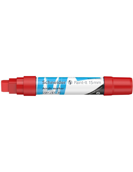 SD-PMK019/ROSU-5,Marker cu vopsea acrilica Paint-It 330 15 mm Schneider ROSU - Set 5