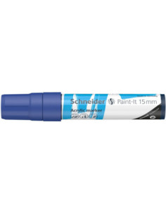 SD-PMK019/ALBASTRU-5,Marker cu vopsea acrilica Paint-It 330 15 mm Schneider ALBASTRU - Set 5
