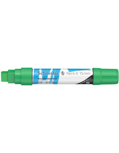 SD-PMK019/VERDE-5,Marker cu vopsea acrilica Paint-It 330 15 mm Schneider VERDE - Set 5