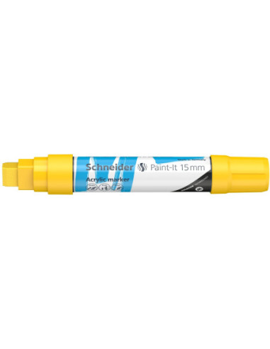 SD-PMK019/GALBEN-5,Marker cu vopsea acrilica Paint-It 330 15 mm Schneider GALBEN - Set 5